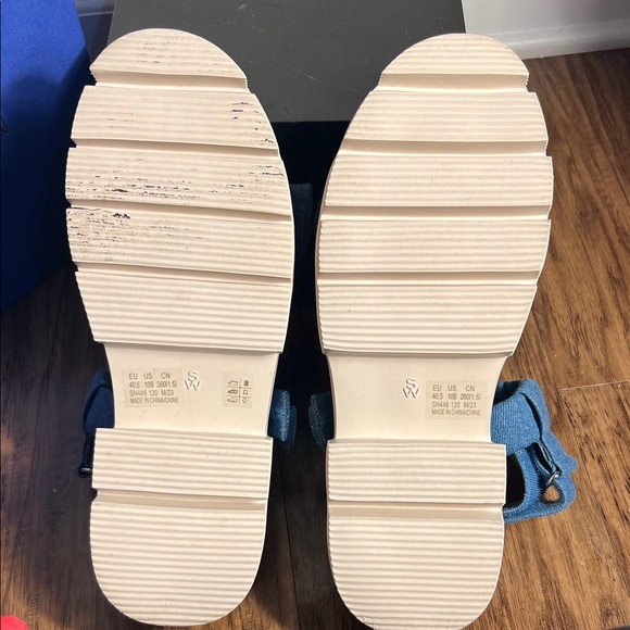 Stuart Weitzman Denim Sandals - Picture 2 of 6